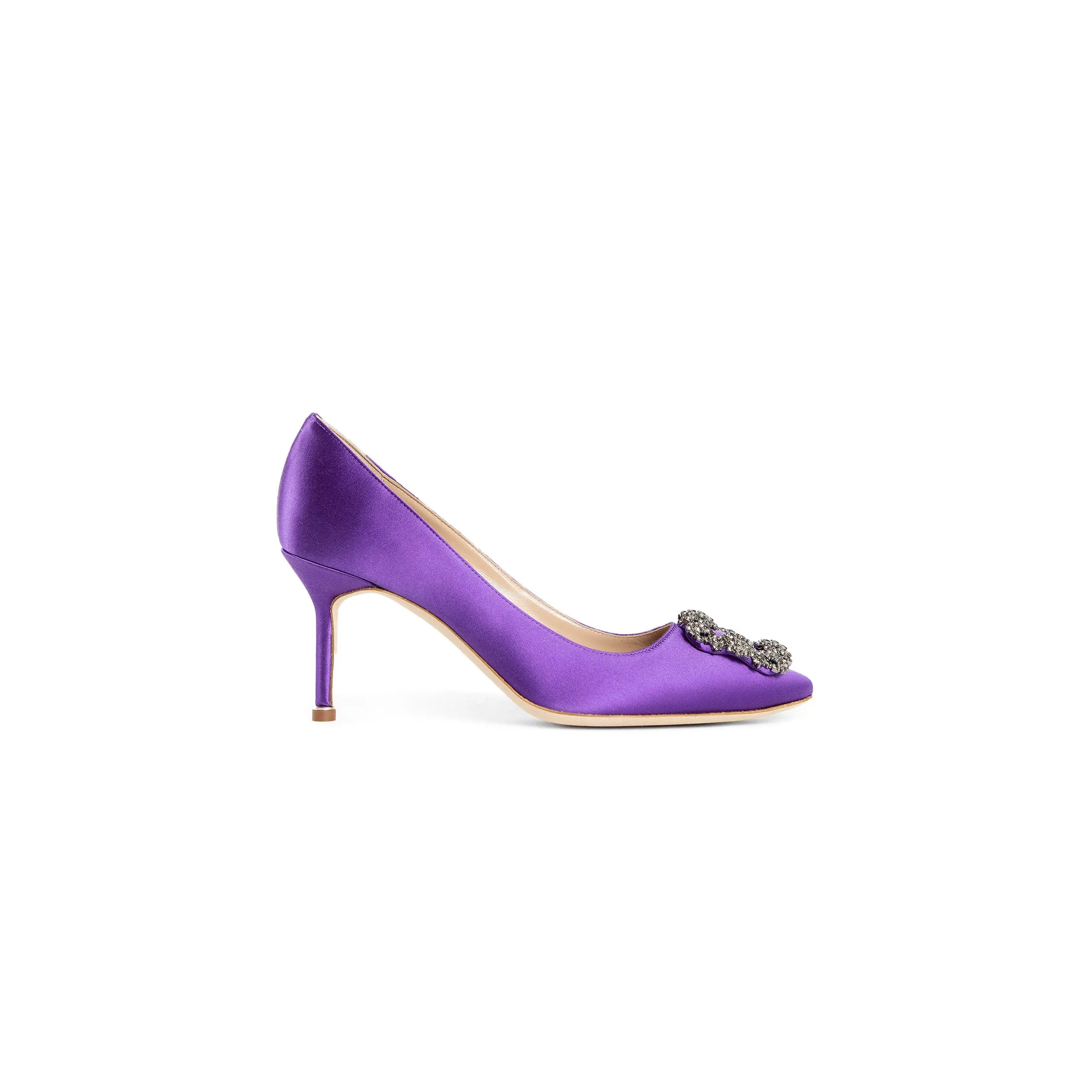 MANOLO BLAHNIK WOMAN PURPLE PUMPS