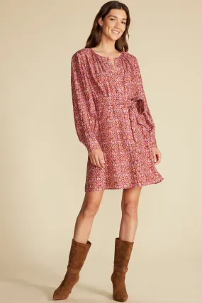 Marais Button Front Dress - Rennes Pink Floral Print