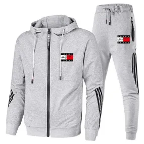 Men's Tracksuit Zipper Hoodies Sweatpants All Season Casual Sports Jackets Jogging set