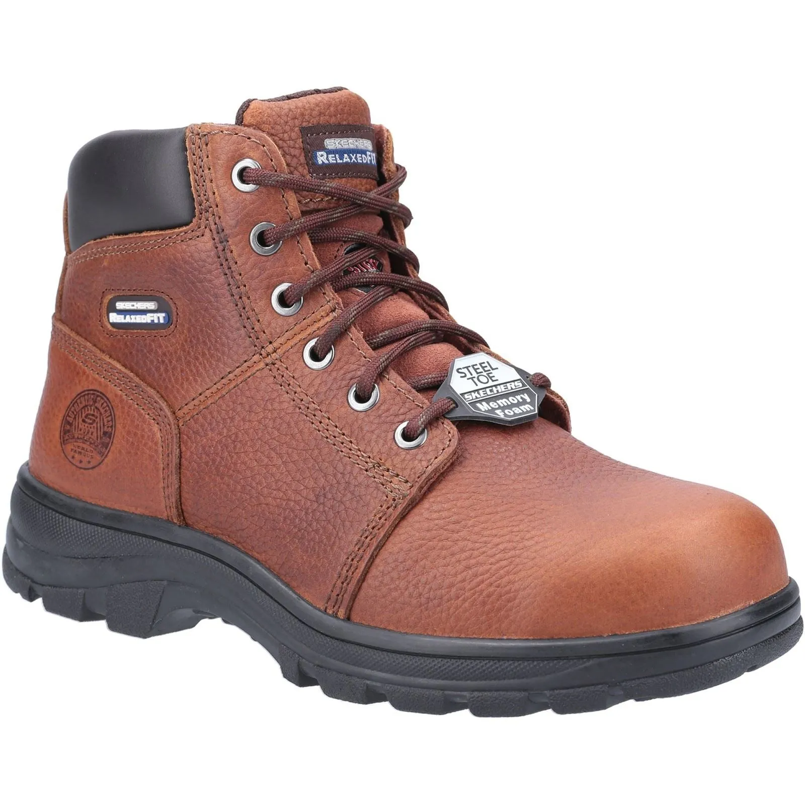 Men's Wide Fit Skechers 77009EC Workshire Safety Boots