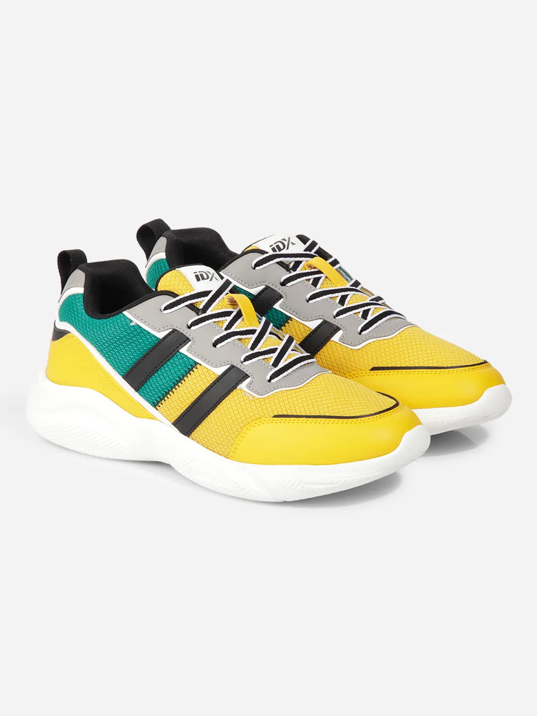 Men's Yellow Colourblocked Sneakers IX7135