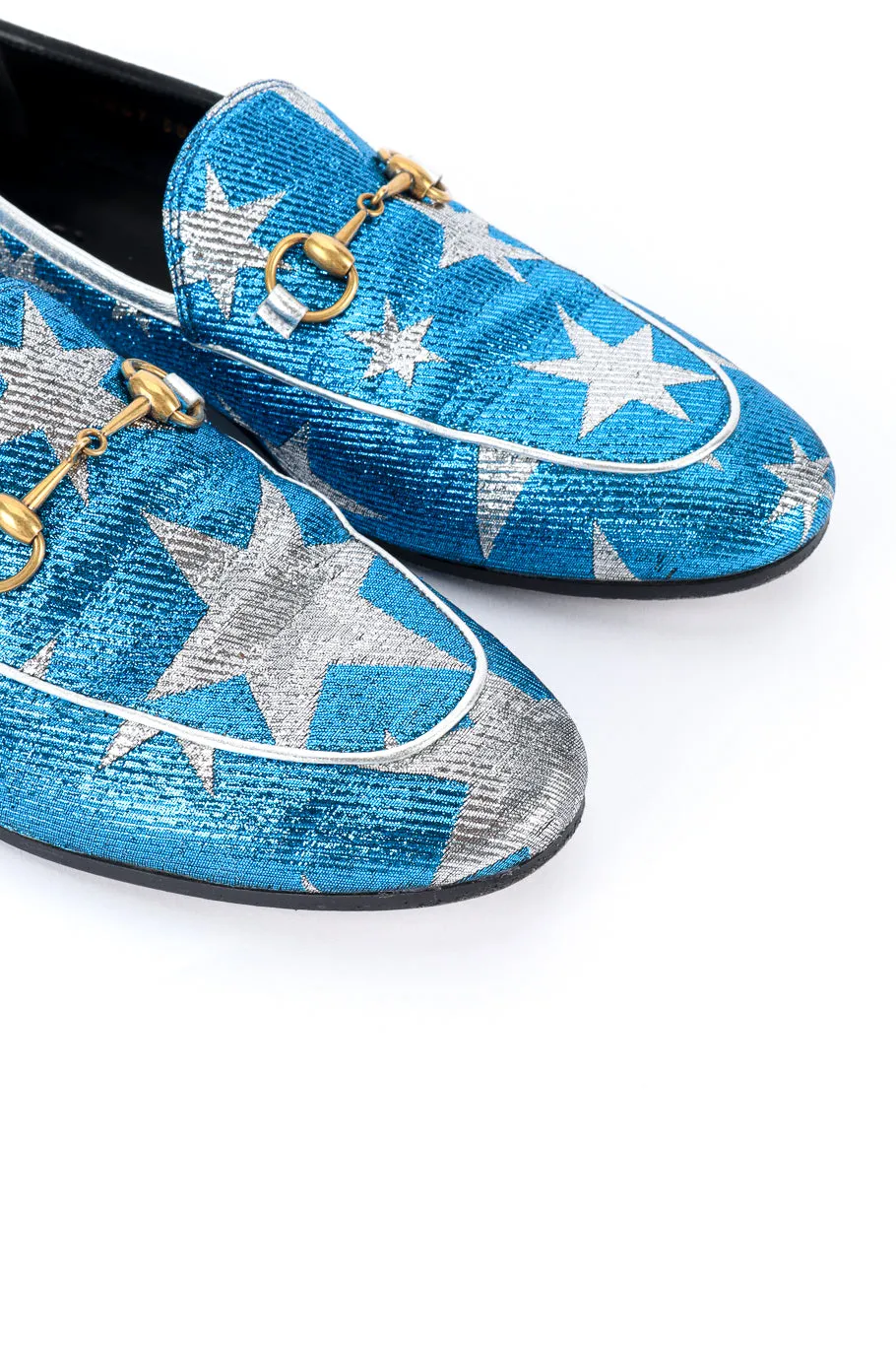 Metallic Star Loafers