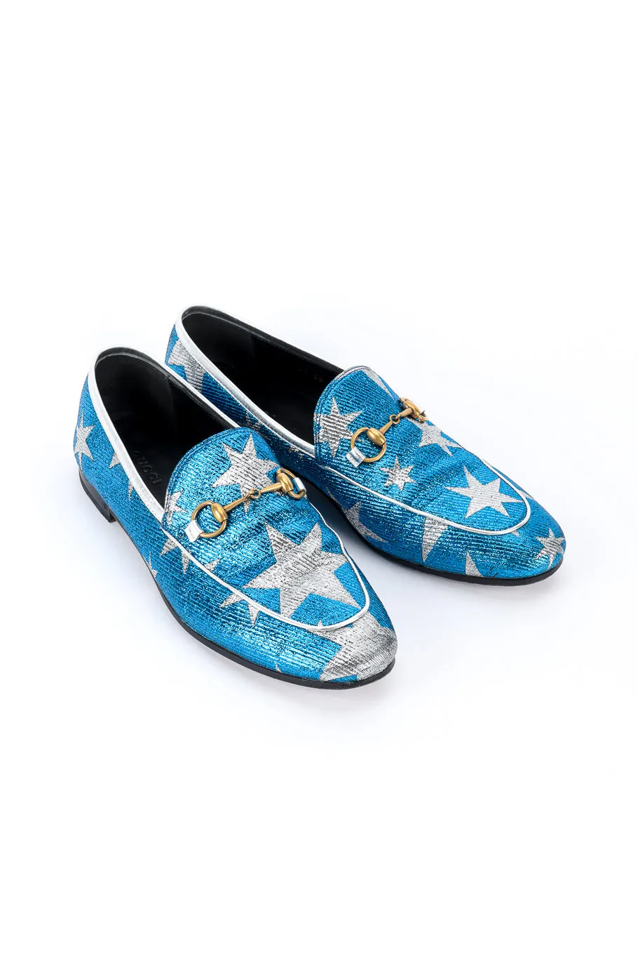 Metallic Star Loafers