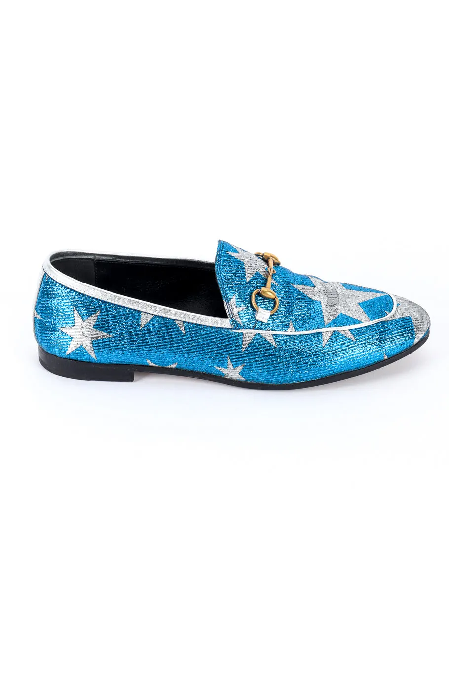 Metallic Star Loafers