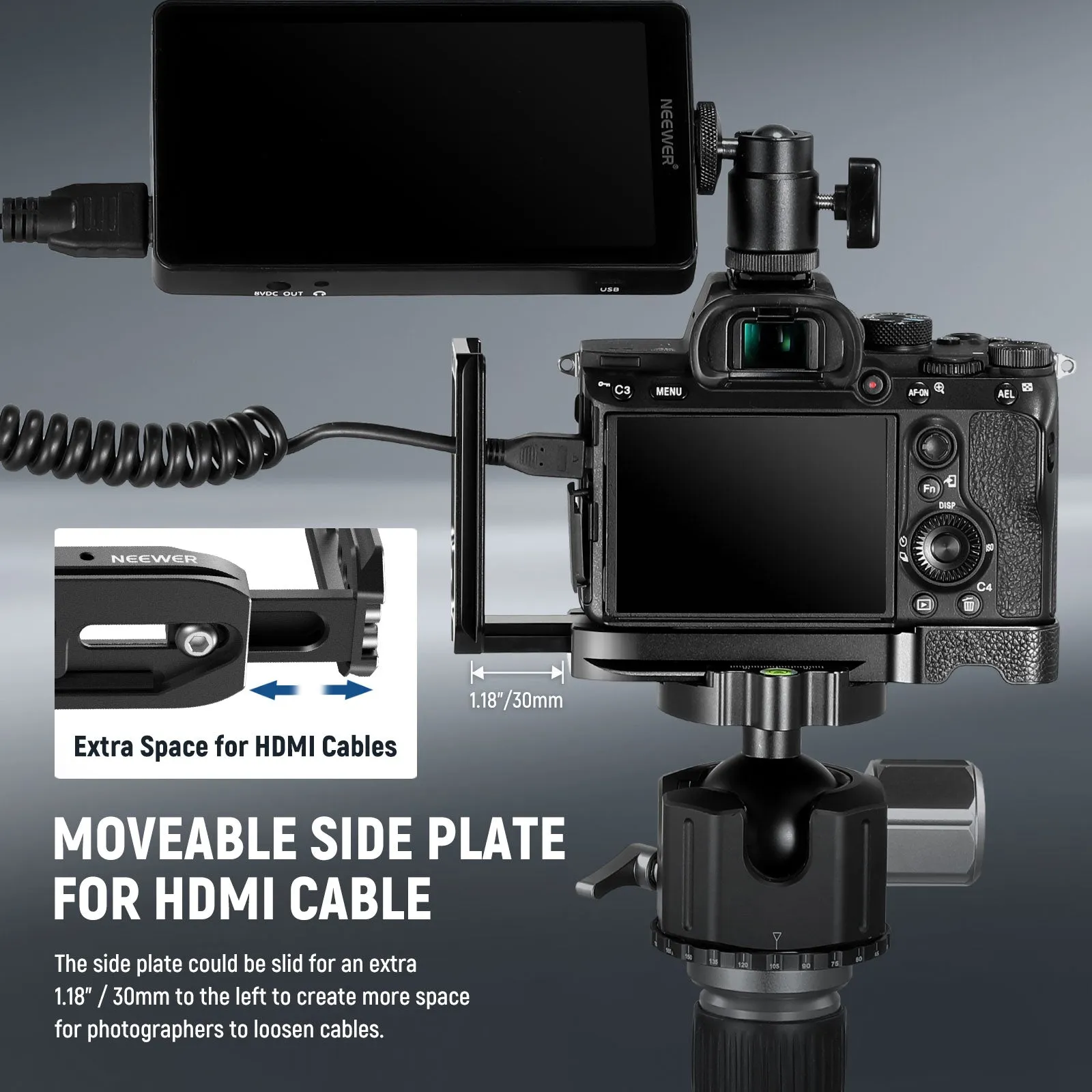 NEEWER L Shape Camera Bracket For Sony A7RIII/A7III/A9