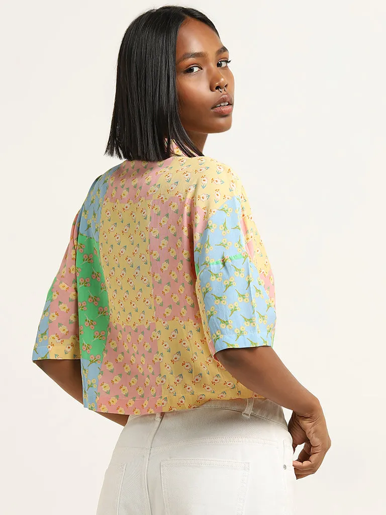 Nuon Multicolour Floral Patterned Boxy Shirt