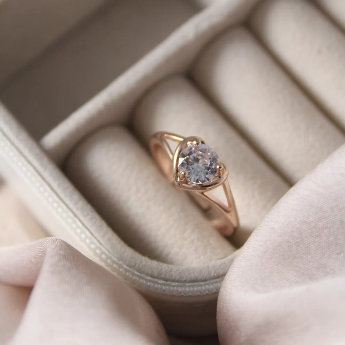 Radiant Heart Diamond Ring