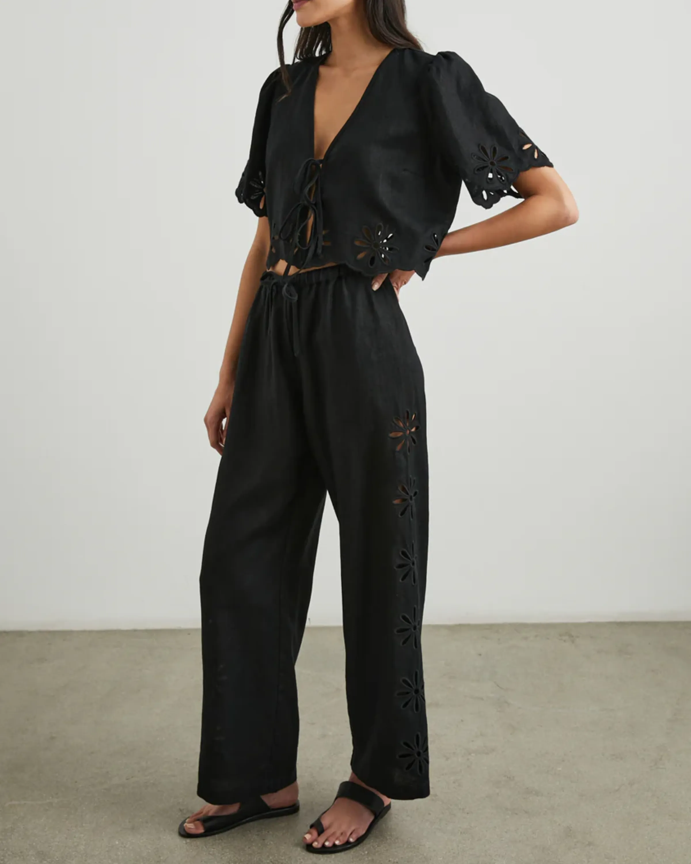 Rails Emmie Pant in Black Eyelet