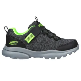 Skechers Little and Big Boys Razor Flex - Hydro-Rush Velcro Black / Charcoal