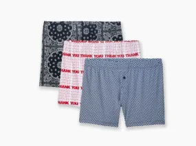 Slim Fit Boxers ~ The Patterned Edit 3 Pack