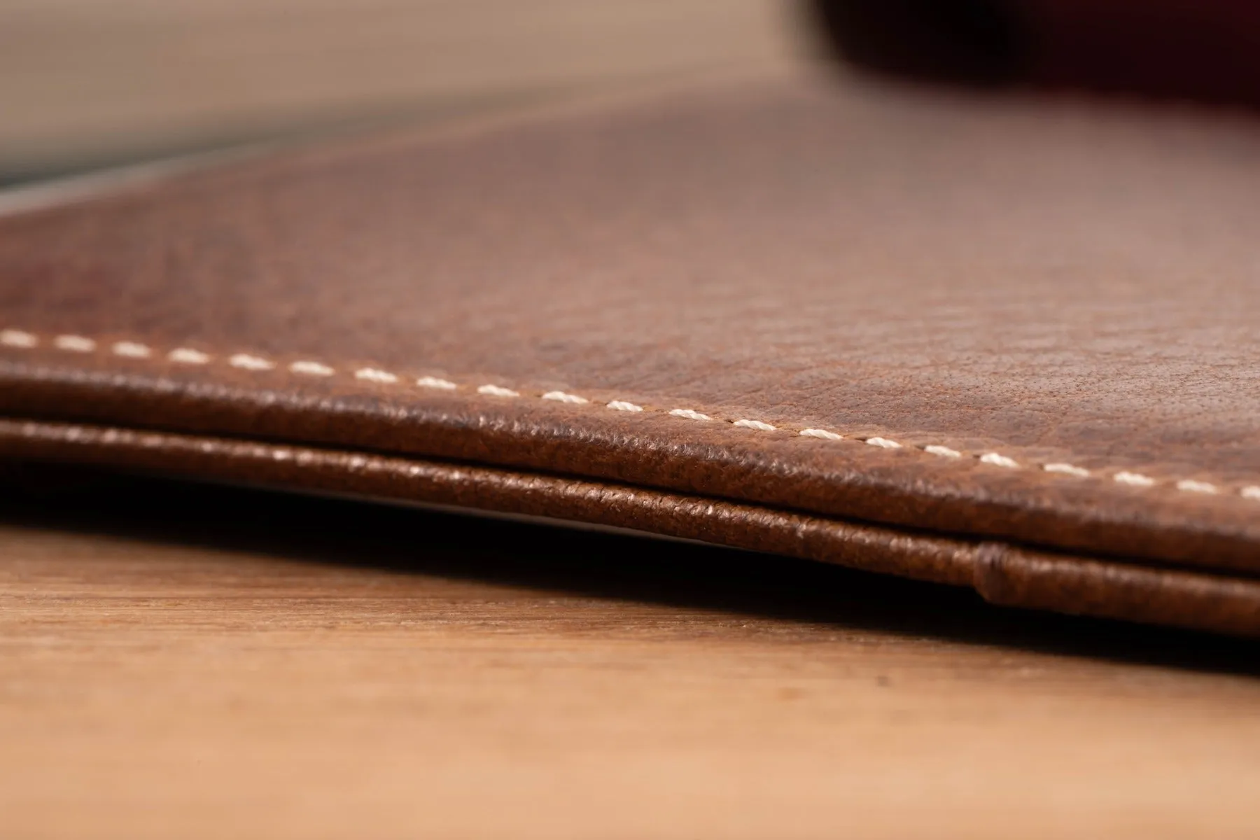 Slim Saddle Brown Dumont Leather Cardholder Wallet