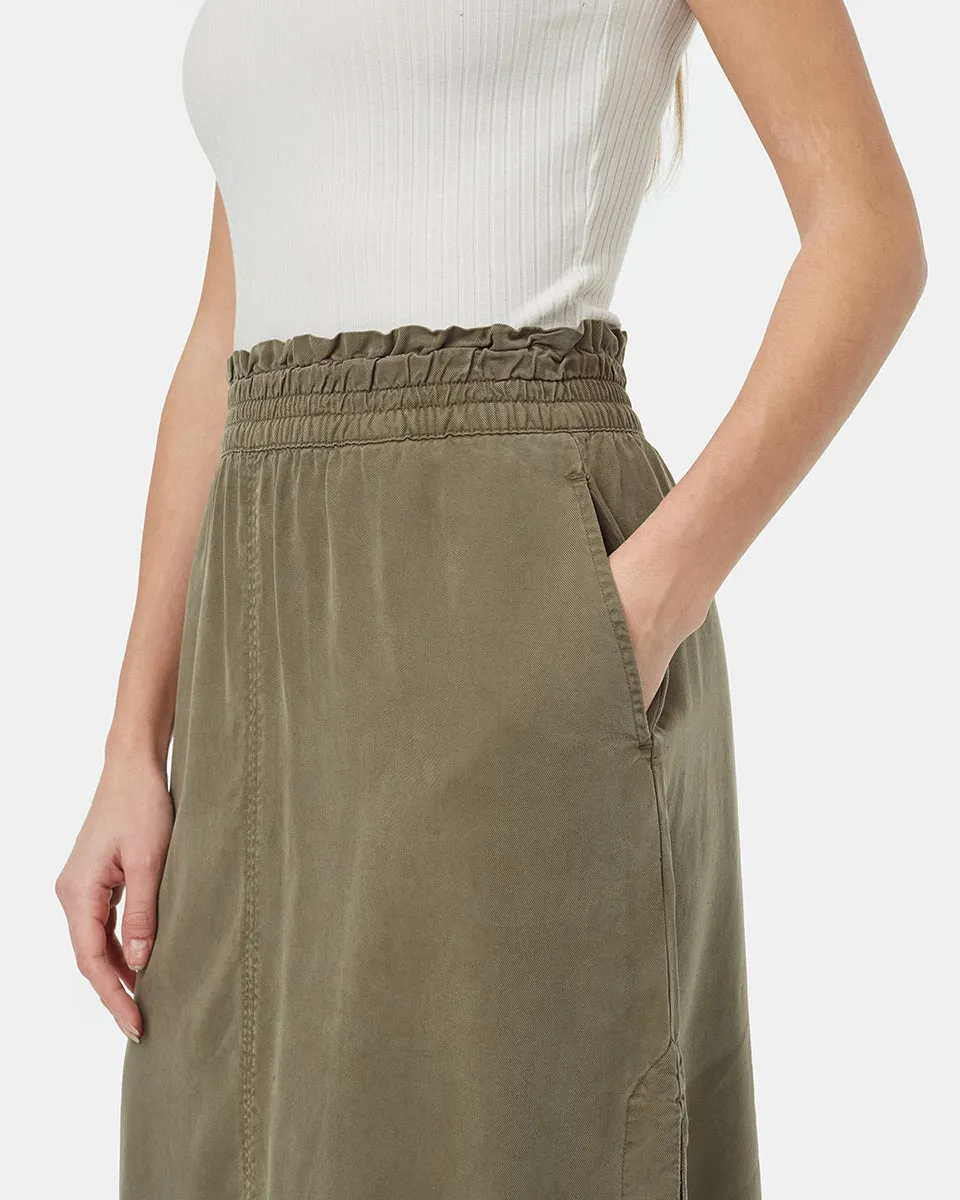 Tencel Midi Skirt