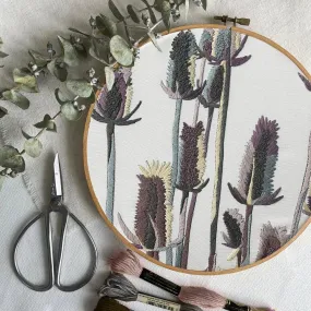 Thistle Embroidery Kit - Kate Wyatt Fine Art