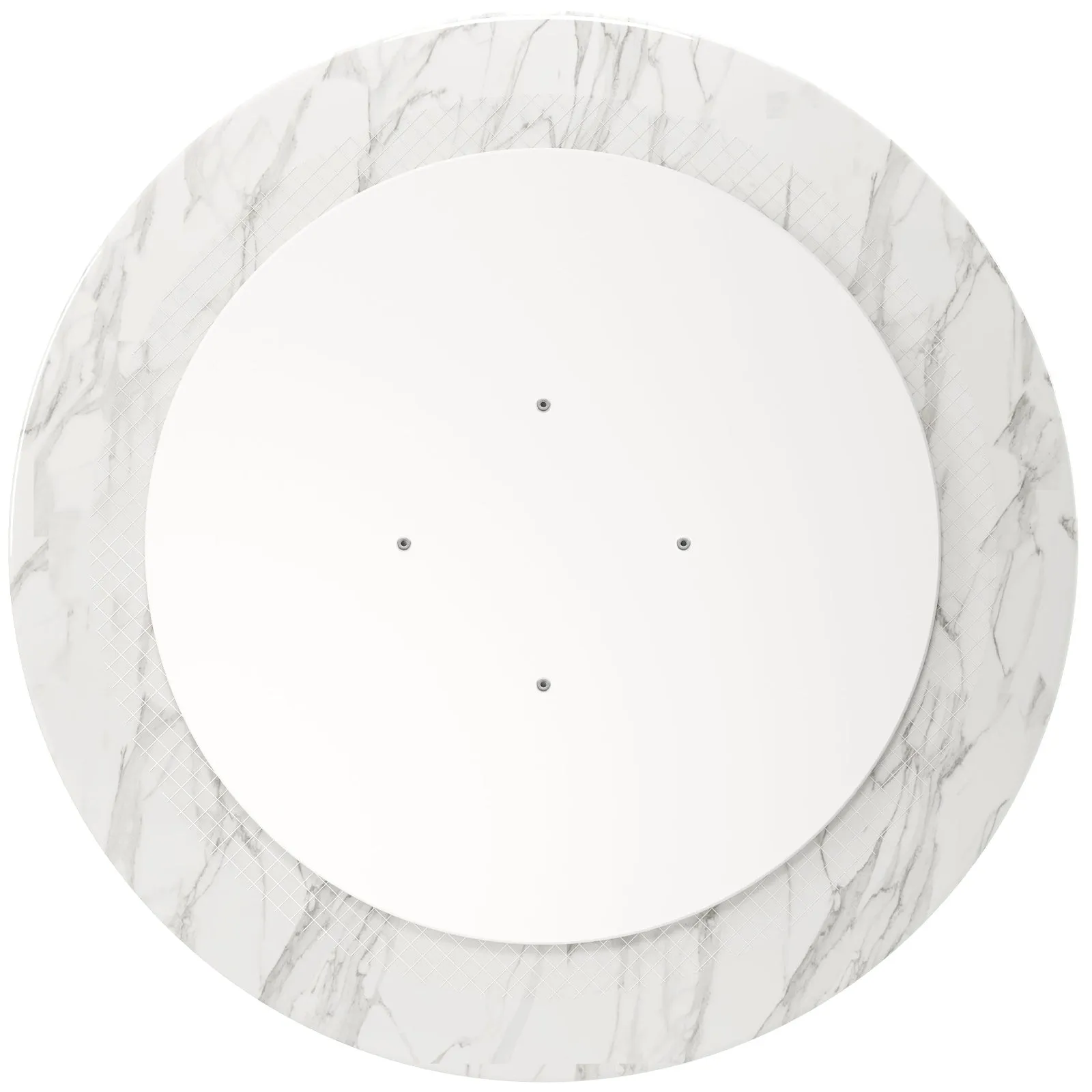 Tulip Marble Dining Table - 32 Round, Black Base