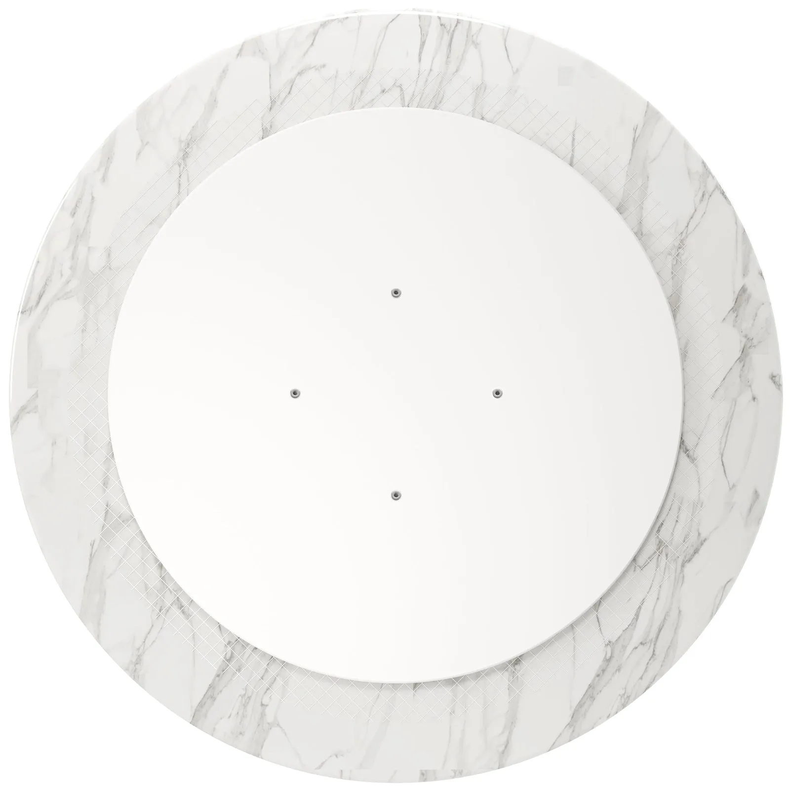 Tulip Marble Dining Table - 32 Round, Gold Base