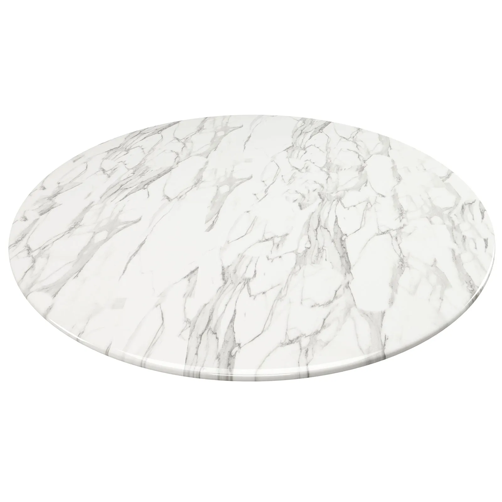 Tulip Marble Dining Table - 32 Round, Gold Base