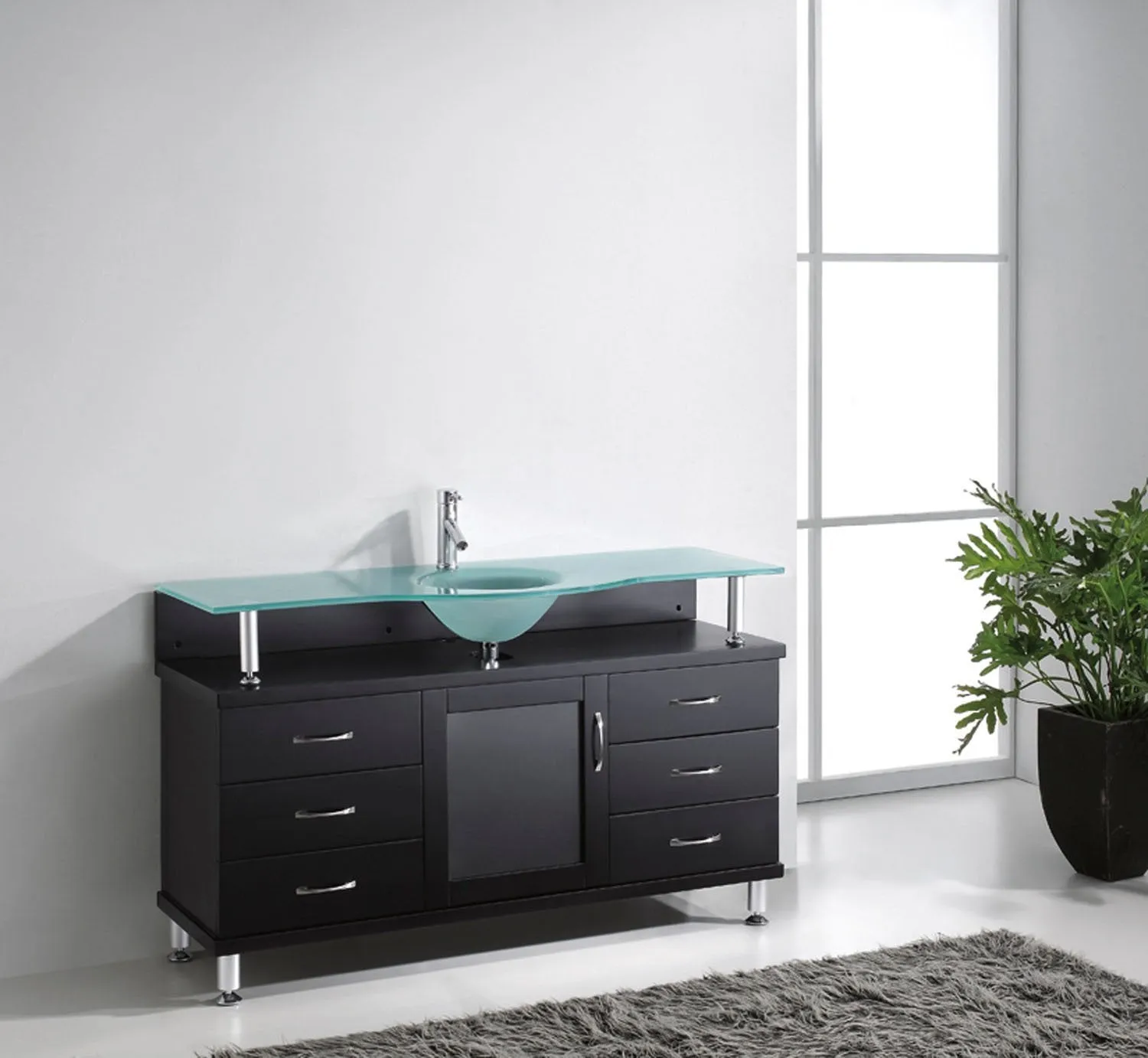 Vincente 55 Single Bathroom Vanity