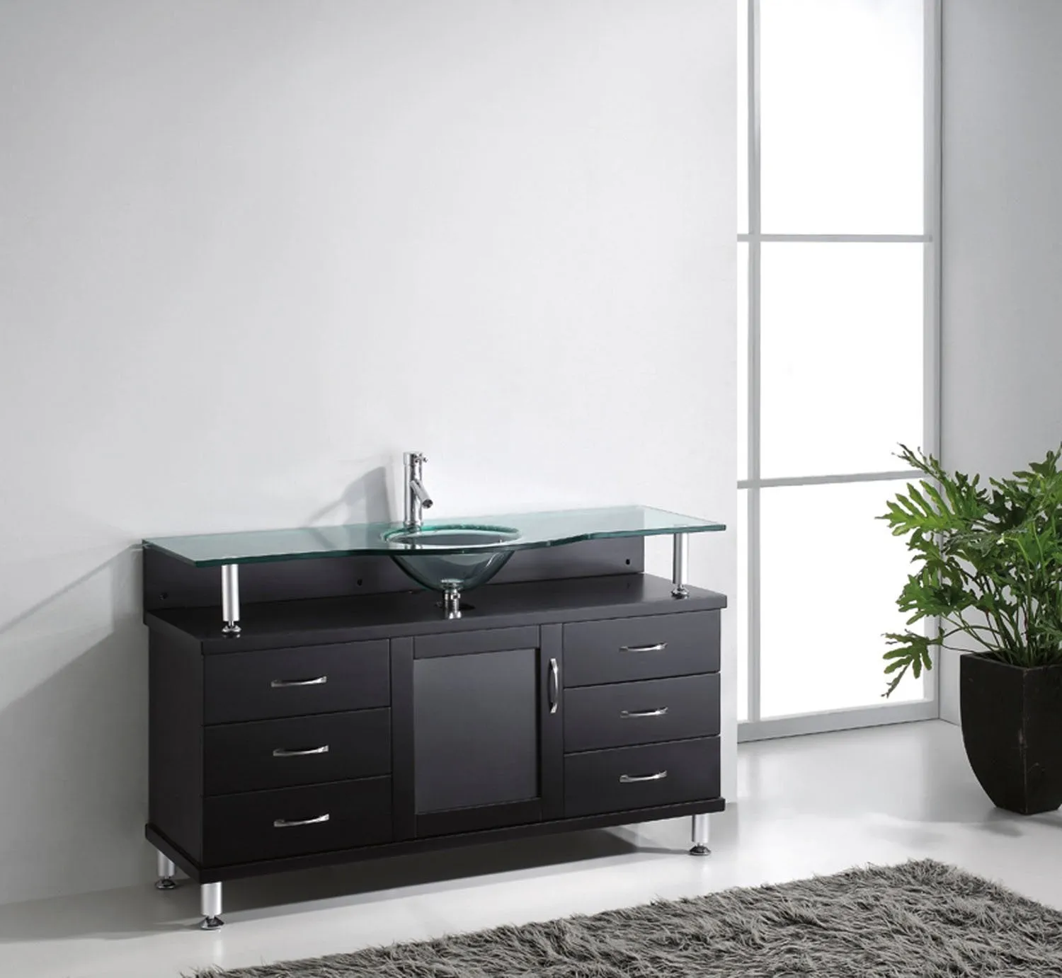 Vincente 55 Single Bathroom Vanity