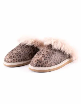 Women's Evelina Slippers – Brown/Leopard