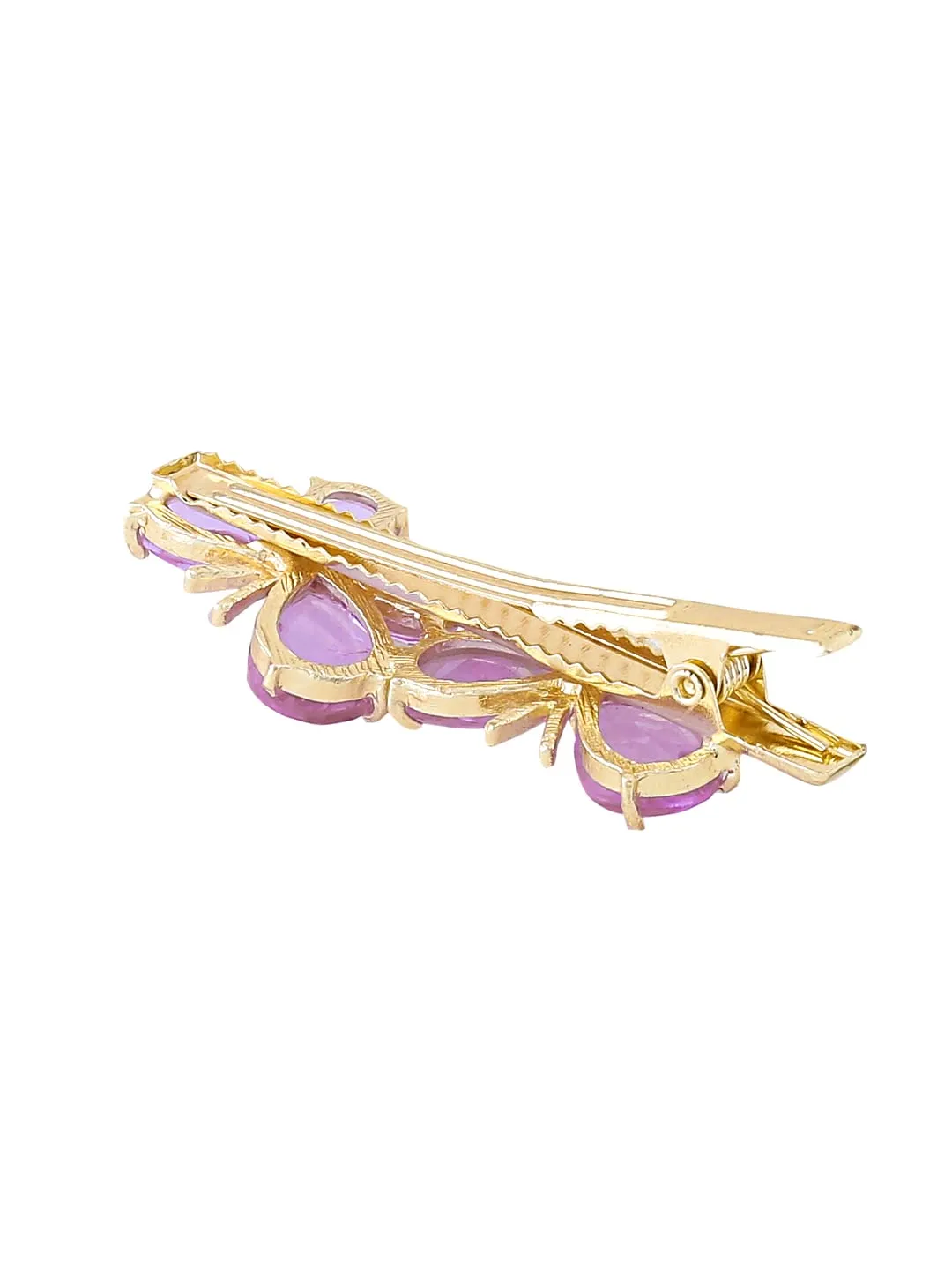 Yellow Chimes Hair Clips for Women Girls Hair Accessories for Women Purple Crystal Hair Clip Butterfly Hair Clips for Girls Hairclips Alligator Clips for Hair Pins for Women and Girls Gift for Women & Girls